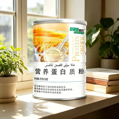 Şekersiz Bitkisel Protein Tozu, Kalsiyumlu, Yaşlılar için, 1050 g - 4