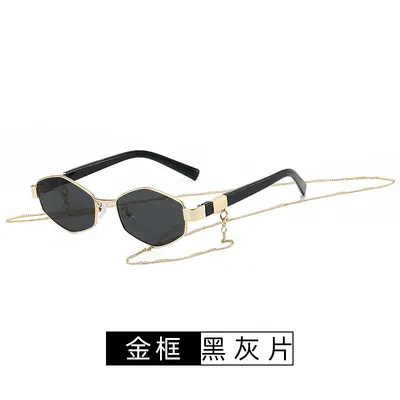 Women's Polygon Metal Sunglasses Ins Style Fashion Accessory - 6