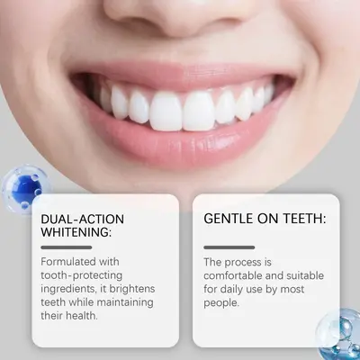 Feimuko Purple Glossy Tooth Stickers Gentle Tooth Surface Cleaning, Shiny Fresh Daily Care Tooth Stickers - 2