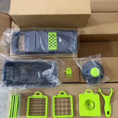 Çok fonksiyonlu sebze kesme aleti, mutfak patates doğrayıcı, rendesi, sebze parçalayıcı (sınır ötesi Amazon ürünü) - 13