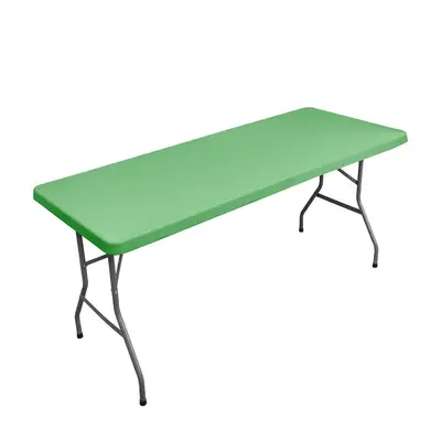 Grenzüberschreitende elastische Tischdecke Halbpaket-Tischdecke einfache Uni-Farbe waschbar Outdoor-Elastik-Milchseide-Tischdecke versandbereit