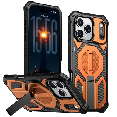 iPhone 17 Pro Max Kılıf, Mıknatıslı, Standlı, Darbe Geçirmez Telefon Kılıfı - 8