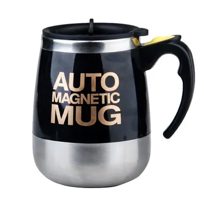 Stainless steel USB rechargeable self-stirring mug