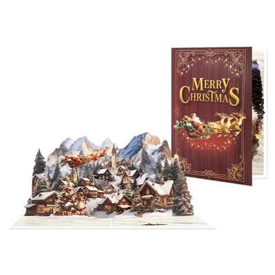 2026 Christmas 3D Pop-Up Greeting Card, Handmade - 12