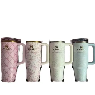 Stanley Stainless Steel Insulated Straw Cup, Large Capacity, Portable