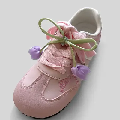 Korean-Style Ballet Tulip Shoe Charm, Pink - 7