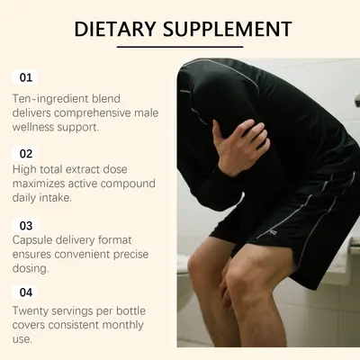 DOCTEAT 男士护理胶囊 草本配方温和护理男士身体活力呵护胶囊
