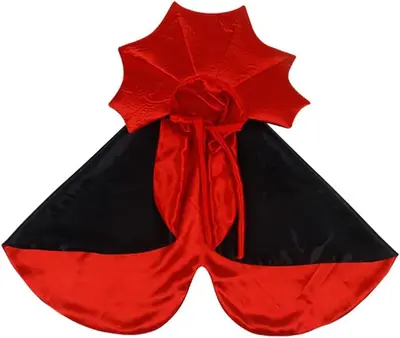 Pet Vampire Cape, Halloween Stand-Up Collar Costume for Cats and Dogs - 7