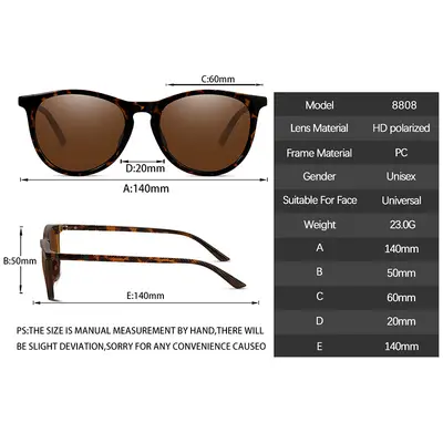 Hochwertige Sonnenbrillen großer Marken - Neue europäisch-amerikanische Modekollektion, polarisierte Fahrbrillen, polarisierte Gläser für Herren und Damen, Retro-Stil - 3