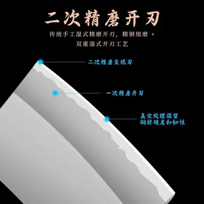 Longquan Schmiederei Edelstahl-Küchenmesserset - 3