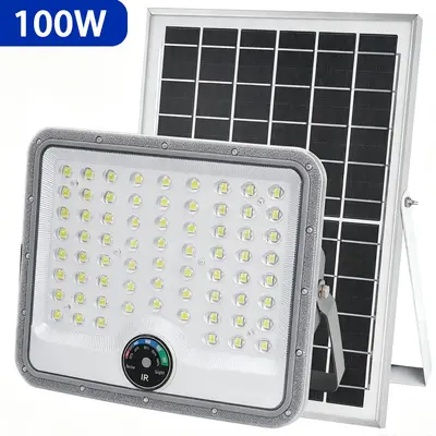 Solar-Gartenflutlicht mit gebogener Leuchtfläche, Modell 5054