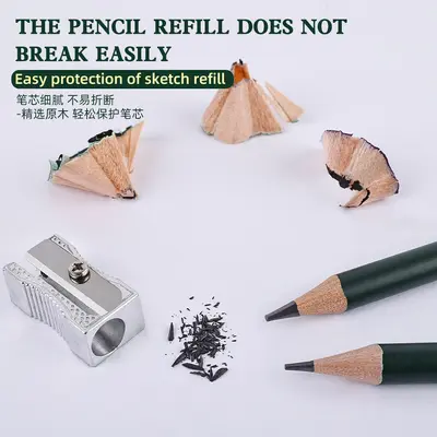 Xinbowen Skizzenstiftset, 12-teilig, 2B Kohlestift - 4