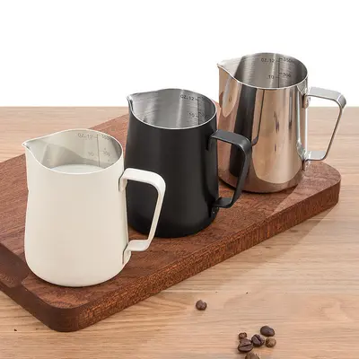 Stainless Steel Latte Art Cup, Thickened, Food-Grade Milk Frothing Pitcher