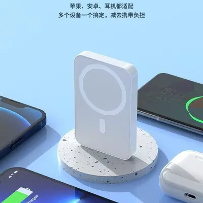Grenzüberschreitend beliebter magnetischer kabelloses Ladegerät 10000mAh Schnellladung MagSafe Powerbank mit individuellem LOGO