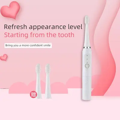 Jianpai Sonic Electric Toothbrush, Adult, Non-Rechargeable, Soft Bristles - 7