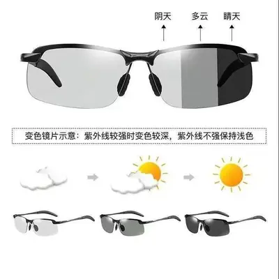 Polarized Photochromic Night Vision Driving Glasses for Men - 4