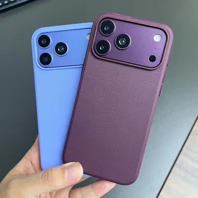 Solid Color Tech Fabric Look TPU Case for iPhone 18 Pro Max