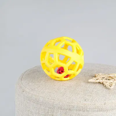 TPR Dog Toy Ball, Bite-Resistant, Geometric Hollow Design - 11