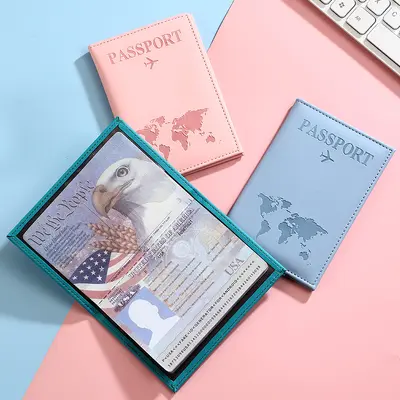 Yeni sınır ötesi popüler pasaport koruyucu kılıf pu pasaportluk biletlik spot toptan fabrika doğrudan satış pasaport çantası