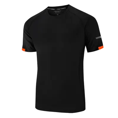 Men's Ice Silk Short Sleeve T-Shirt Quick-Drying Breathable Youth Loose Men's and Women's Sports Tops Plus Size M-9XL Two-Way Opening