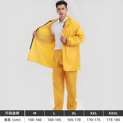 Raincoat and rain pants set for men and women - 8