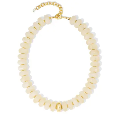 Amazon New Dopamine Colorful Resin Acrylic Beaded Gold Accessories Minimalist Women's Adjustable Necklace - 12