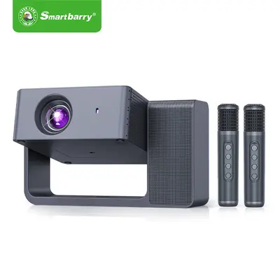 Cross-border New Product HT30 Home HD Projector Dual Karaoke Machine Portable Home Mobile Phone Projector Factory