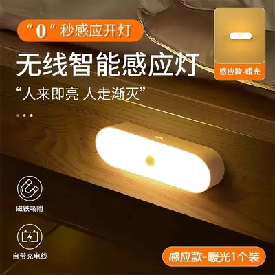 Long Strip Wireless Charging Night Light with Motion Sensor for Corridor and Hallway - 8
