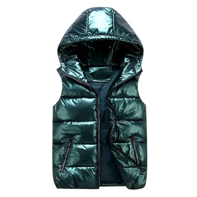 Children's Glossy Cotton Vest, Parent-Child Matching Short Vest - 10