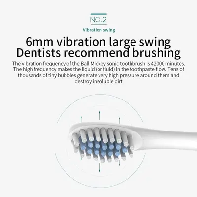 Portable Smart Electric Toothbrush Teeth Cleaning Gadget Rechargeable Fully Automatic Electric Toothbrush for Adults and Children