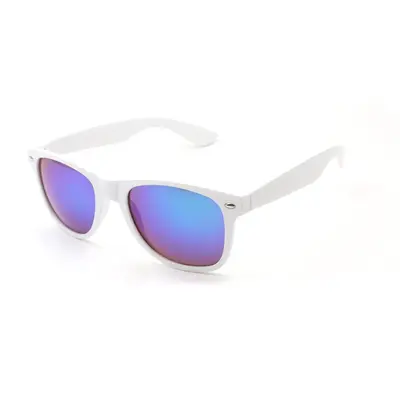 Solid Stud Sunglasses with Green Mirror Lens - 6