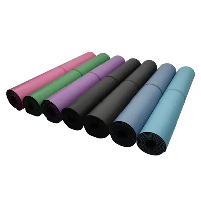 PU Natural Rubber Yoga Mat, Foldable, Double-Sided, Minor Flaw - 2