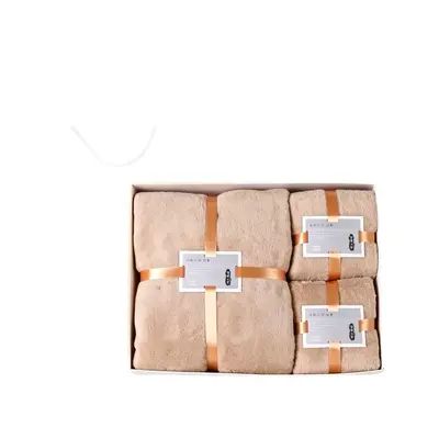Korallenfleece-Handtuch 3-teiliges Geschenkset