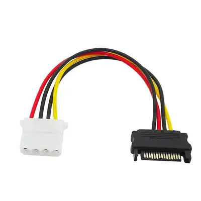 SATA Male to IDE Female Power Cable, Reverse Cable, 1-to-2 Splitter