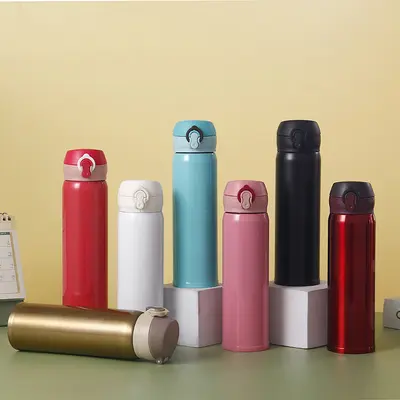 304 paslanmaz çelik termos bardak, kilitli kapaklı, taşınabilir, outdoor ve araç için - 3