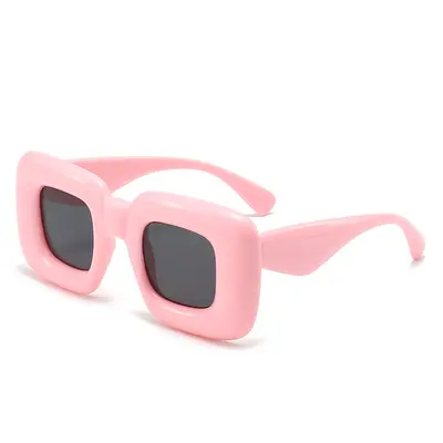 Quirky Thick-Frame Women's Sunglasses UV-Protection - 8