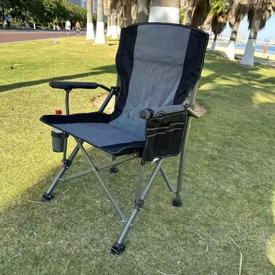 Portable Folding Camping Chair with Armrests for Outdoor Use - 10