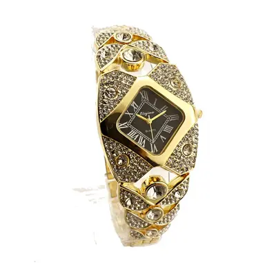 Damen Quarz-Armbanduhr mit Strass, Nischendesign