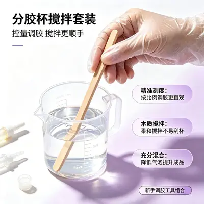 DIY epoksi reçine seti, ab reçine, karıştırma araçları - 3