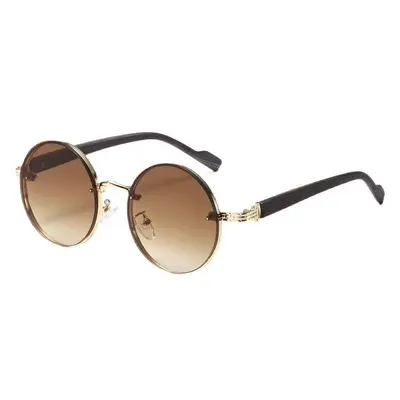 Retro Punk-Sonnenbrille mit rundem Metallrahmen, unisex - 8
