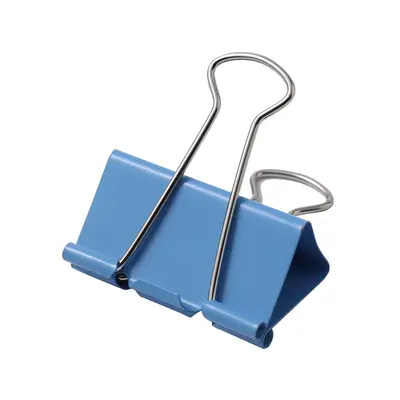 Colored Long-Tail Binder Clips, Large, Extra Large, Jumbo Sizes, Small Clips, Metal Swallow-Tail Clips, Assorted Pack, Paper Document Clips, Bulk
