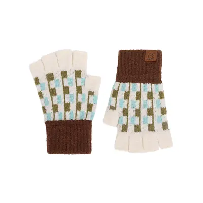 Children's fleece-lined fingerless gloves, ages 6-9 - 7