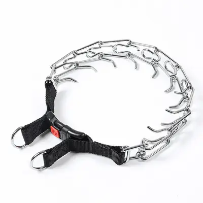 Abnehmbares Metall-Trainingshalsband für Hunde mit Eisenschnalle - 7