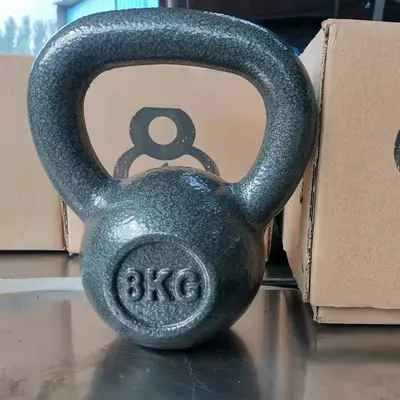 Painted Cast Iron Kettlebell for Hip and Muscle Training