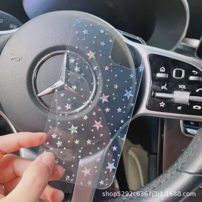 Handy-Schutzhülle mit Farbverlauf-PET-Karton, Hologramm-Folien, kompatibel mit Apple iPhone 17 Pro Max, Rückseitenkarte, 18er DUO - 12
