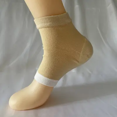 Silikon topuk çatlak önleyici çorap, dört mevsim, pamuklu - 9