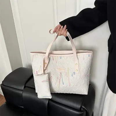 Women's Tote Bag, Large Capacity, Casual Commuter Shoulder Bag - 7
