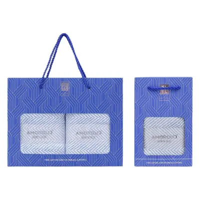 Coral Fleece Towel Gift Box Set with Logo Print