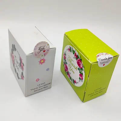 Thank You Stickers, Floral Seal Stickers for Baking Paper Envelopes