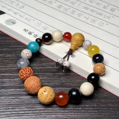 Hangzhou Duobao Bodhi Tohumu Onsekiz Tohumlu Budist Tespih Bileklik Basit Bileklik El Bandı Kültürel Sanat Bodhi Üreticisi Toptan Satış - 13